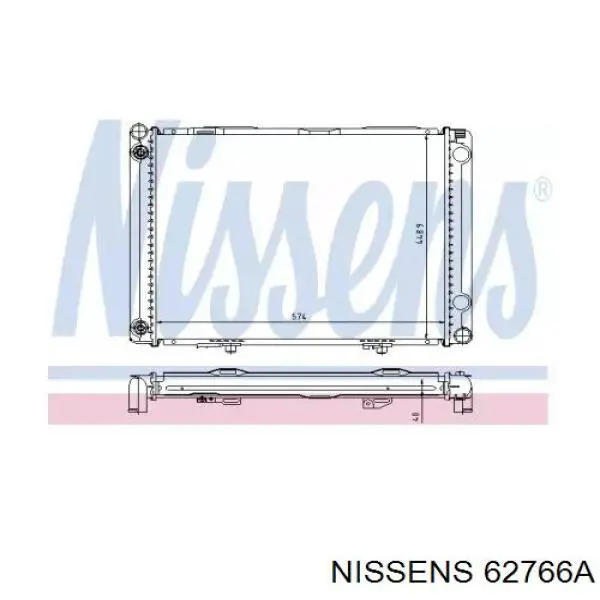 62766A Nissens радиатор