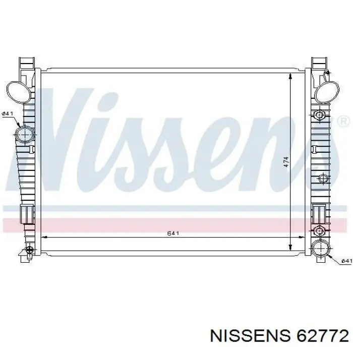 Радиатор 62772 Nissens