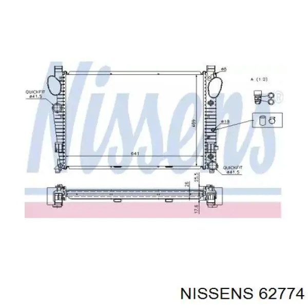 Радиатор 62774 Nissens