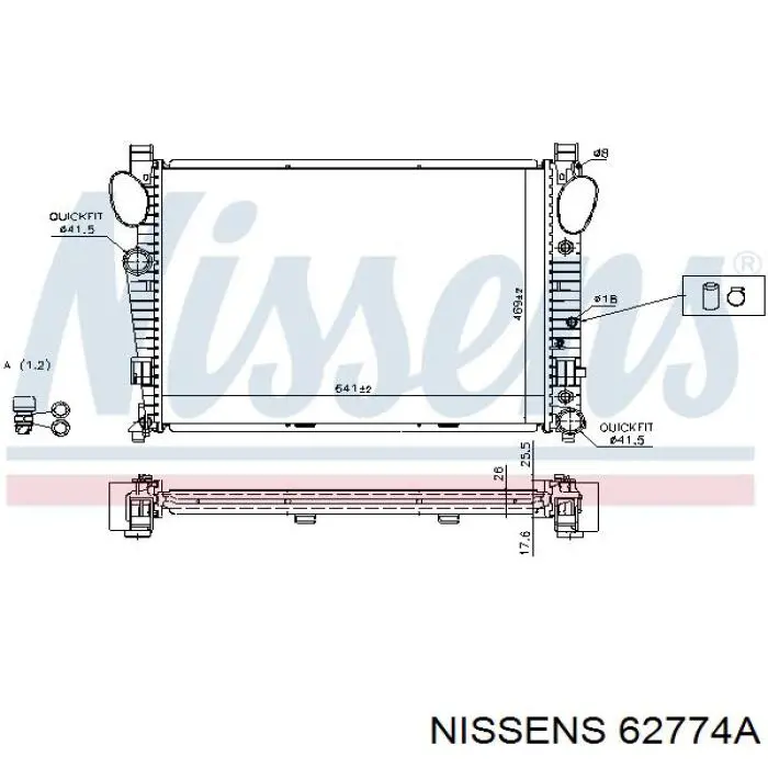 Радиатор 62774A Nissens