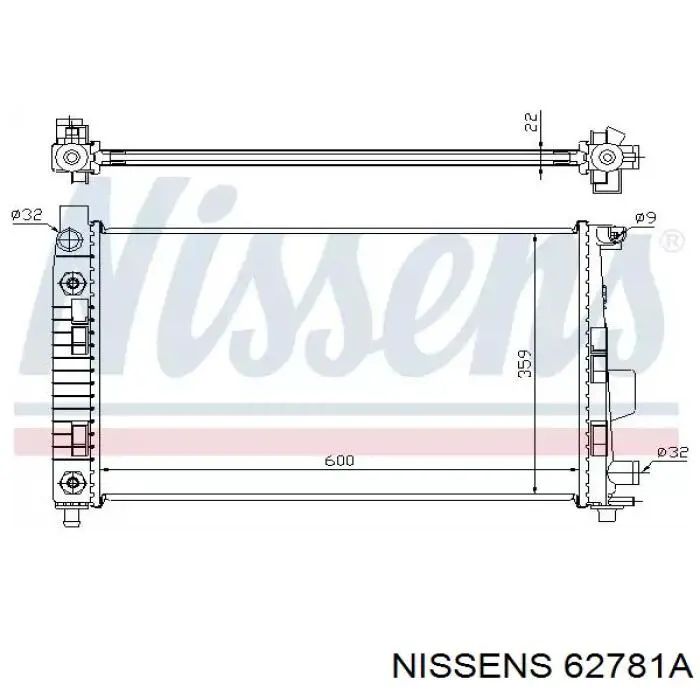 Радиатор 62781A Nissens