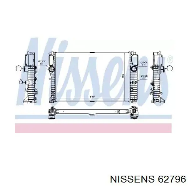 62796 Nissens радиатор