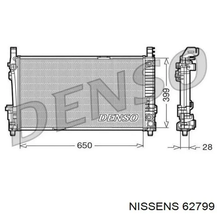 1695000504 Mercedes Радиатор основной