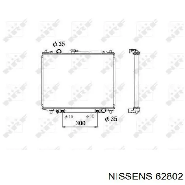 Радиатор охлаждения двигателя Nissens 62802 цена, от 117.82 USD