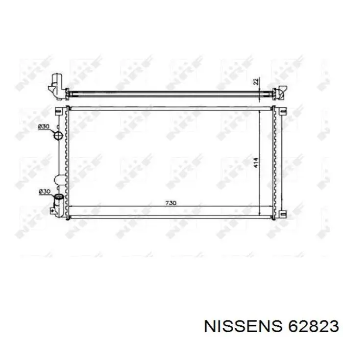 Радиатор 62823 Nissens