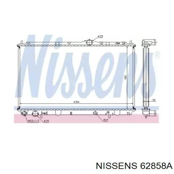 62858A Nissens радиатор