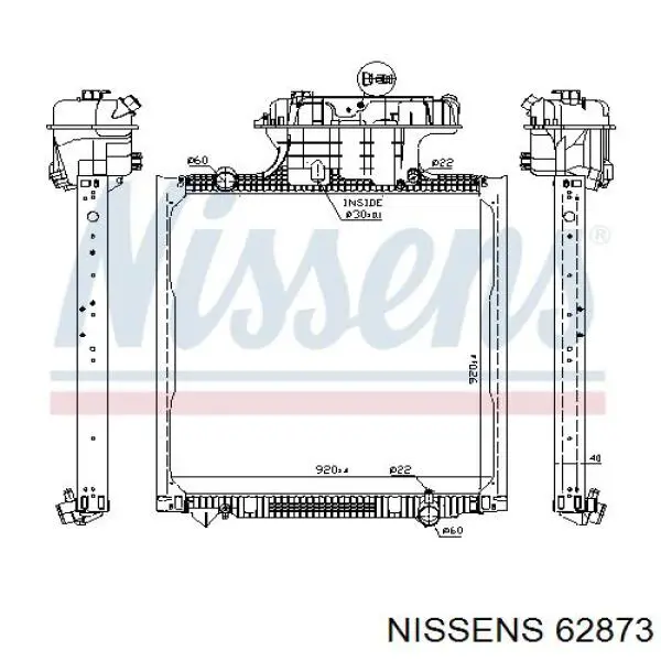 62873 Nissens радиатор