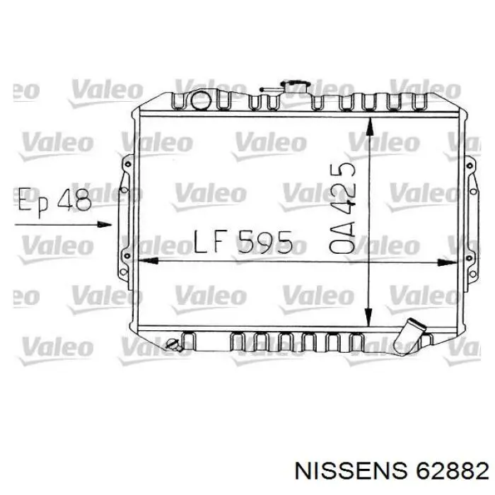 Радиатор 62882 Nissens