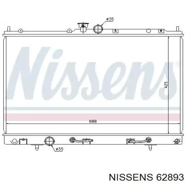 62893 Nissens радиатор