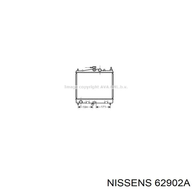 Радиатор охлаждения двигателя Nissens 62902A цена, от 85.67 USD