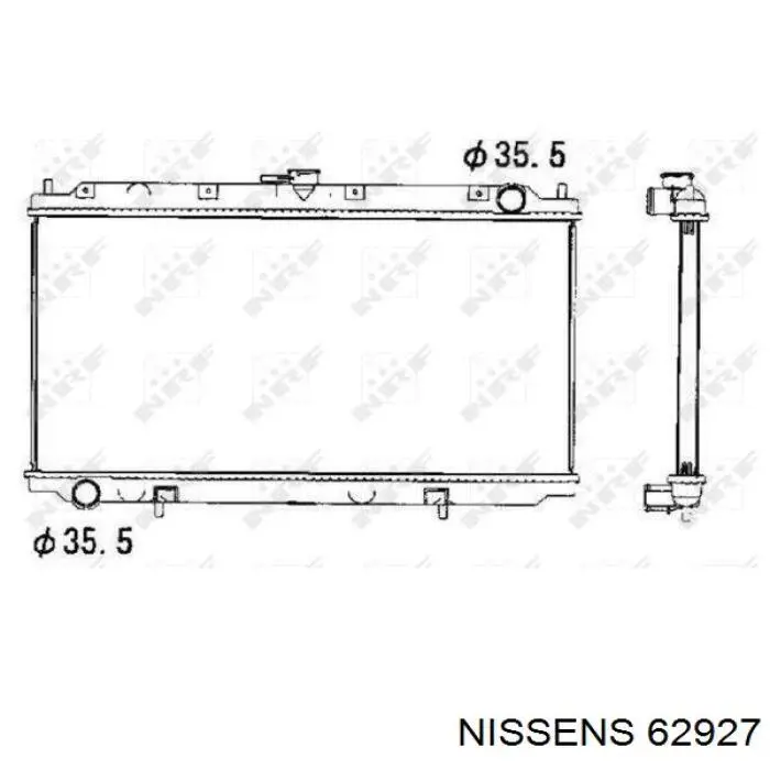 Радиатор 62927 Nissens