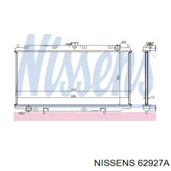 62927A Nissens радиатор