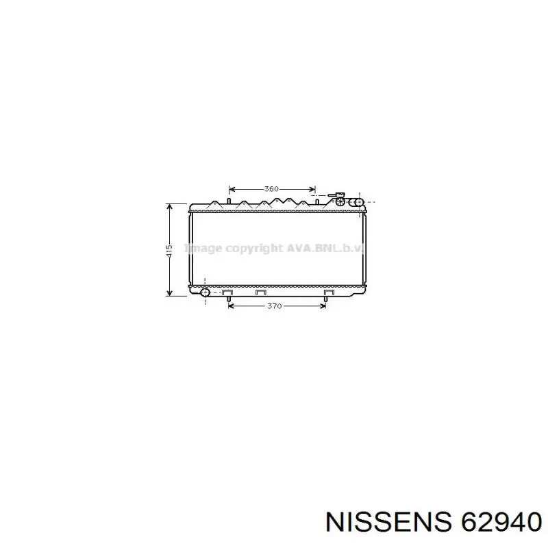 62940 Nissens радиатор