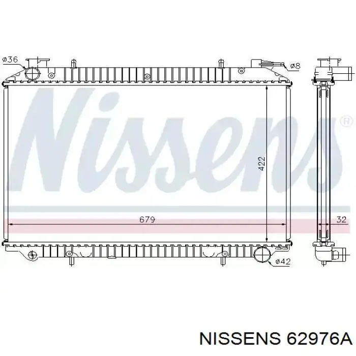 62976A Nissens радиатор