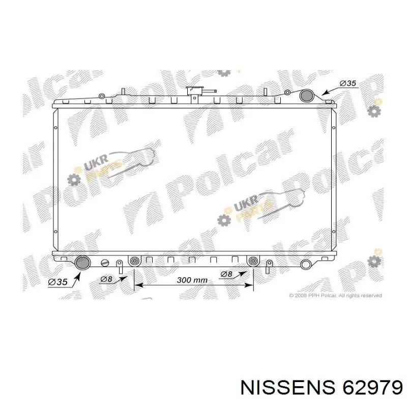 62979 Nissens Радиатор основной