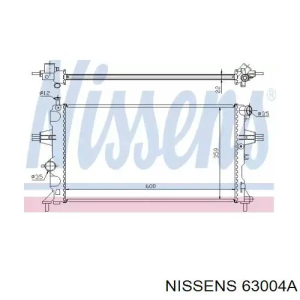 63004A Nissens радиатор