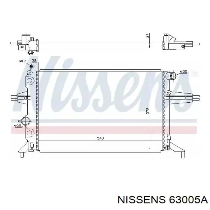 63005A Nissens радиатор