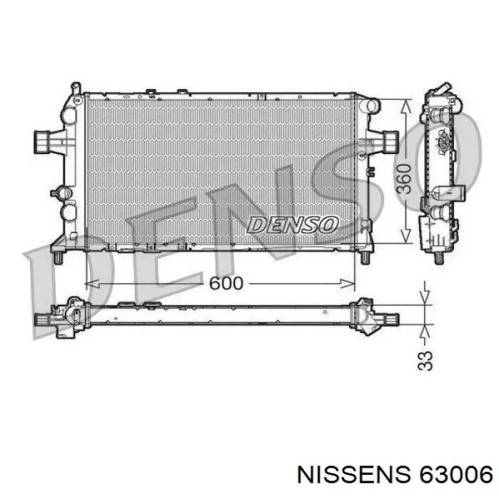 Радиатор 63006 Nissens