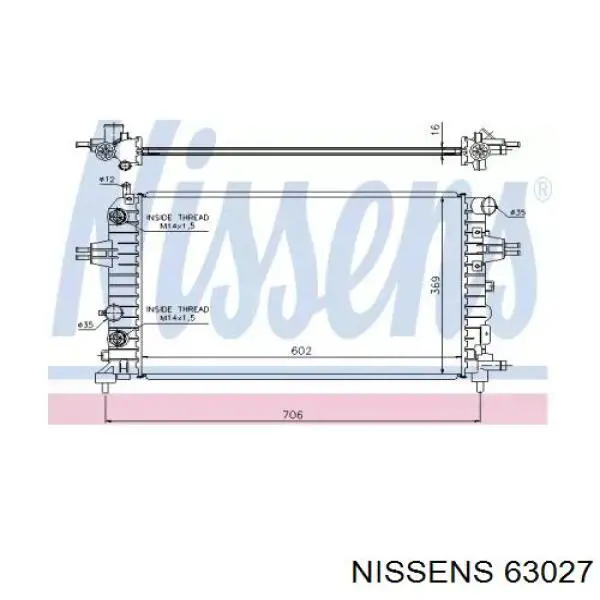 63027 Nissens радиатор