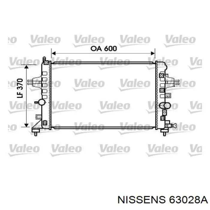 Купить 63028A Nissens Радиатор водяной