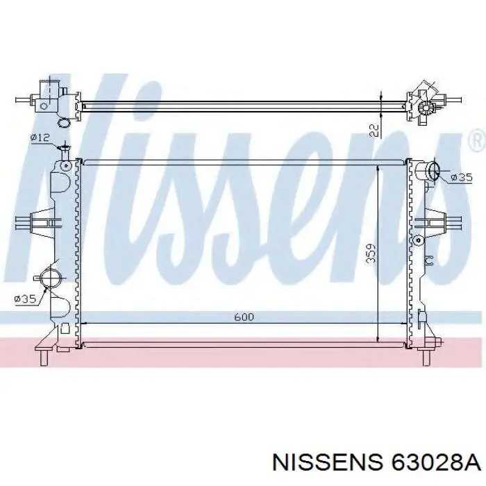 Радиатор 63028A Nissens