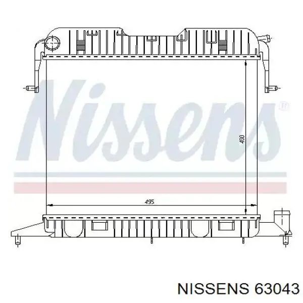 63043 Nissens радиатор