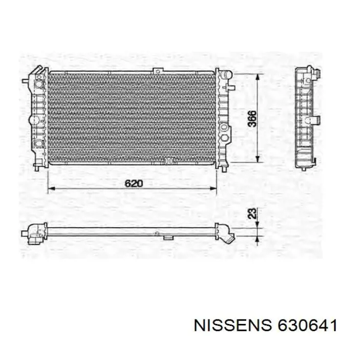 630641 Nissens Радиатор основной