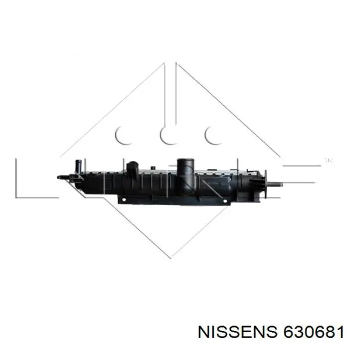 Купить 630681 Nissens Радиатор водяной