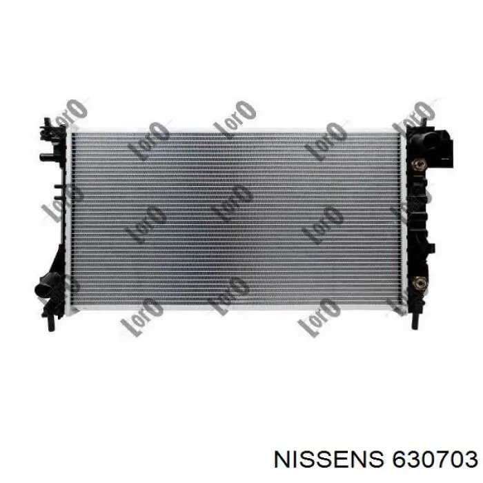 Radiador refrigeración del motor 630703 Nissens