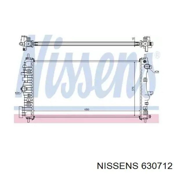 Радиатор 630712 Nissens