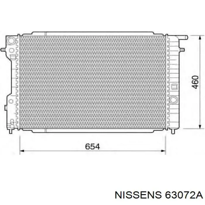 63072A Nissens Радиатор основной
