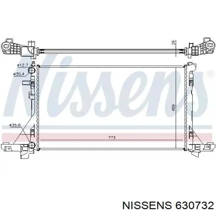 630732 Nissens радиатор