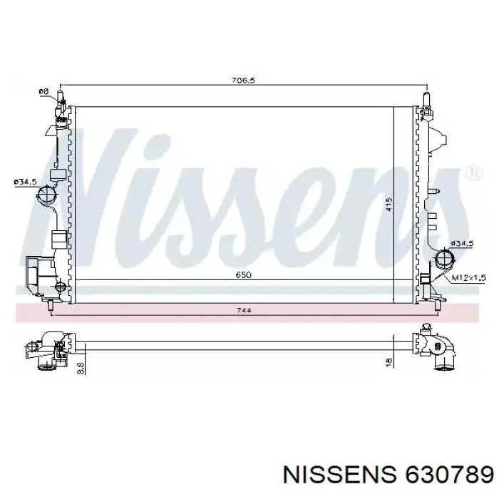 630789 Nissens радиатор