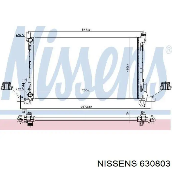 630803 Nissens радиатор