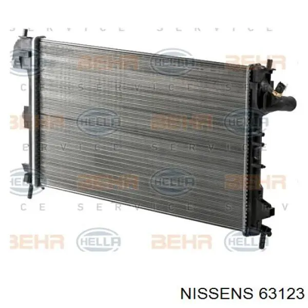 Радиатор охлаждения двигателя Nissens 63123 цена, от 97.77 USD