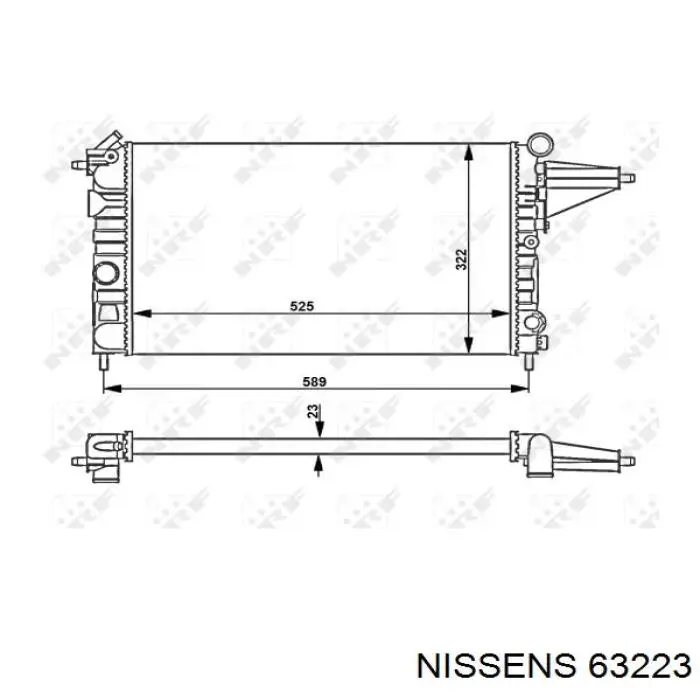 63223 Nissens радиатор
