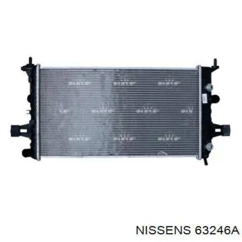 Radiador refrigeración del motor 63246A Nissens