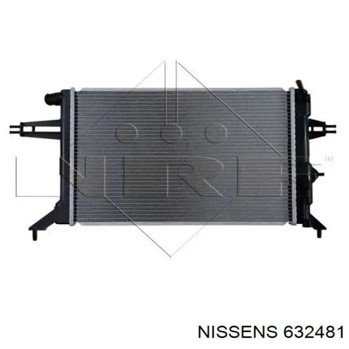 Купить 632481 Nissens Радиатор водяной
