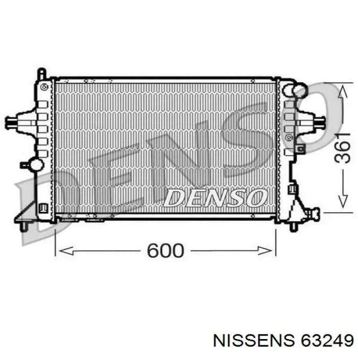 Радиатор 63249 Nissens