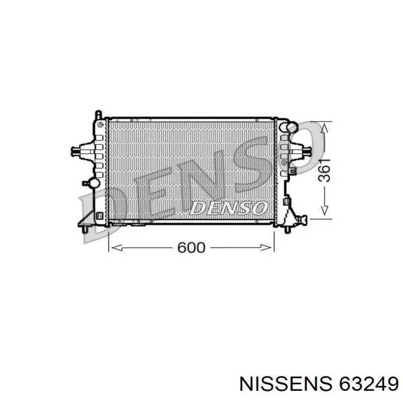 63249 Nissens Радиатор основной