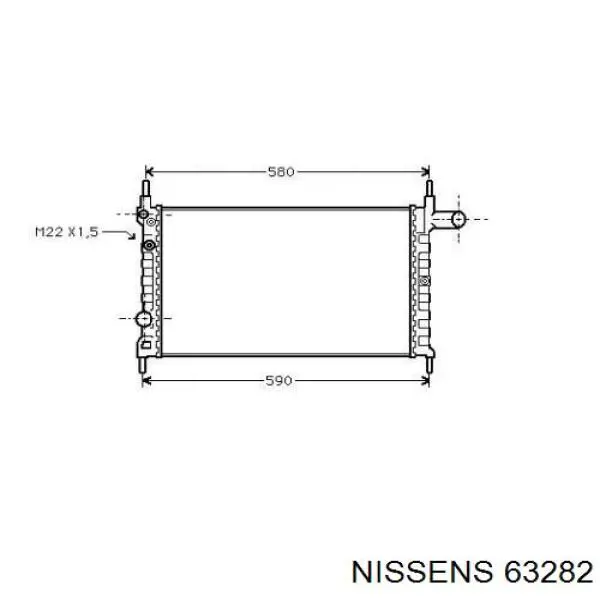63282 Nissens радиатор