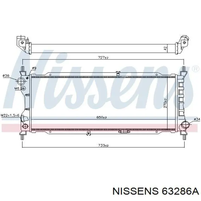 Радиатор 63286A Nissens