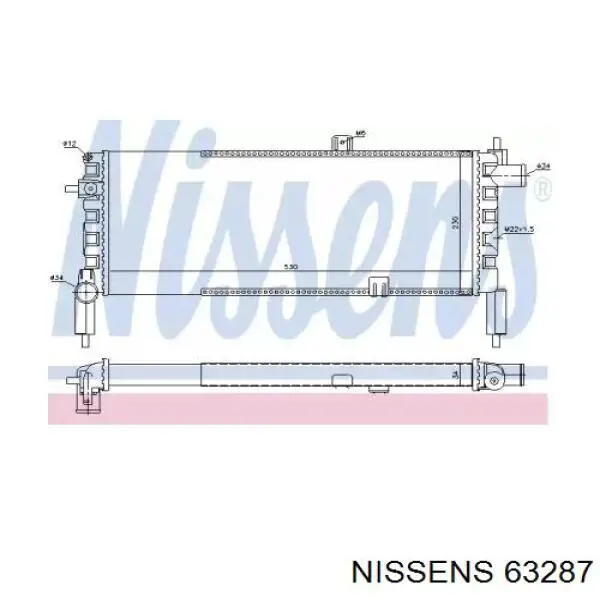 63287 Nissens радиатор