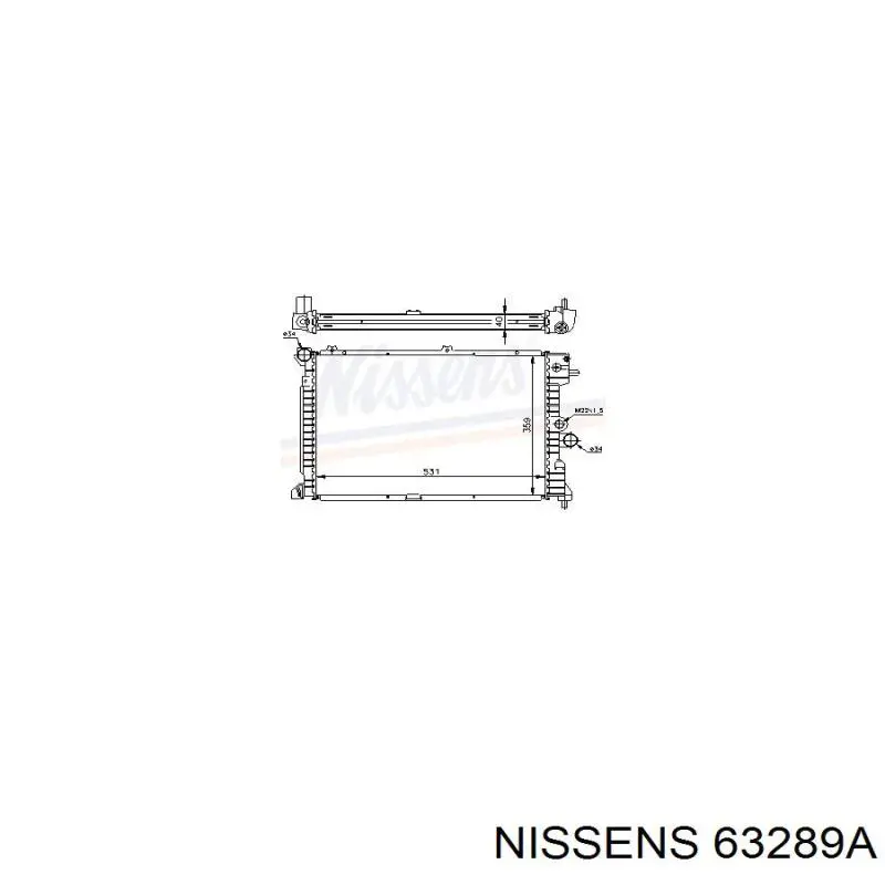 Радиатор 63289A Nissens