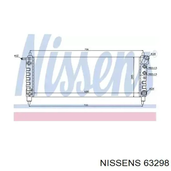 63298 Nissens радиатор