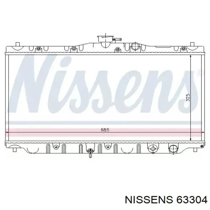 63304 Nissens радиатор