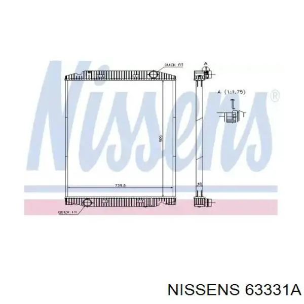 Радиатор 63331A Nissens