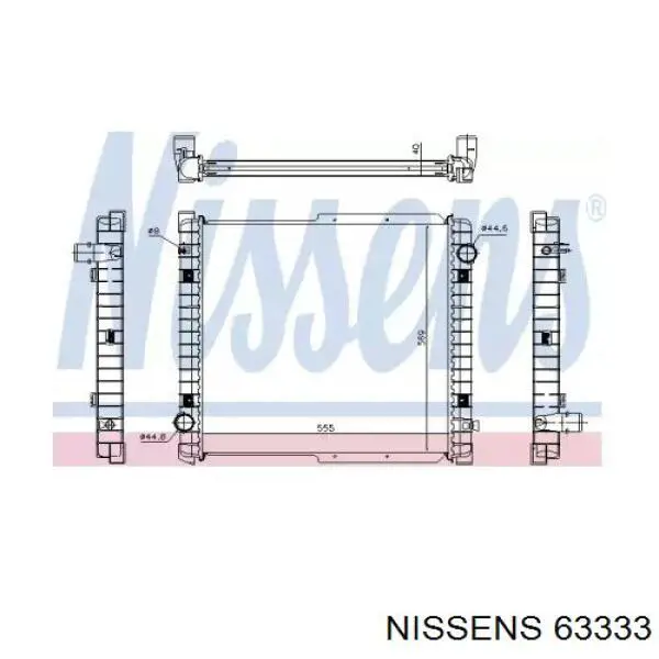 63333 Nissens радиатор