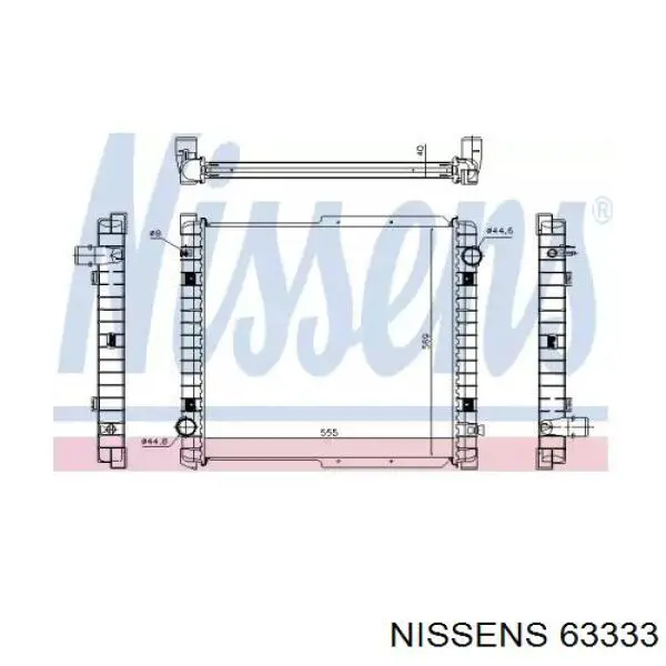 Радиатор 63333 Nissens