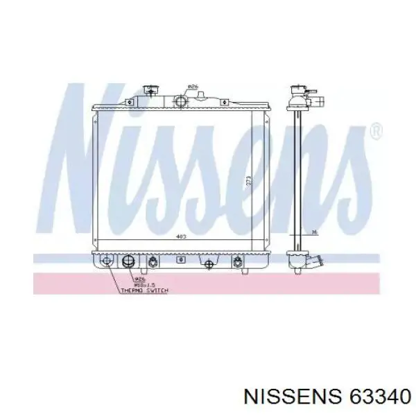 63340 Nissens радиатор
